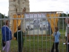 Unveiling information board at priory arch