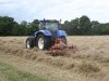Spinning the hay and helping to spread the wild flower seeds